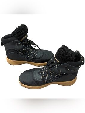 Columbia Red Hills Omni-Heat Waterproof Winter Boots Black Women’s Size 8